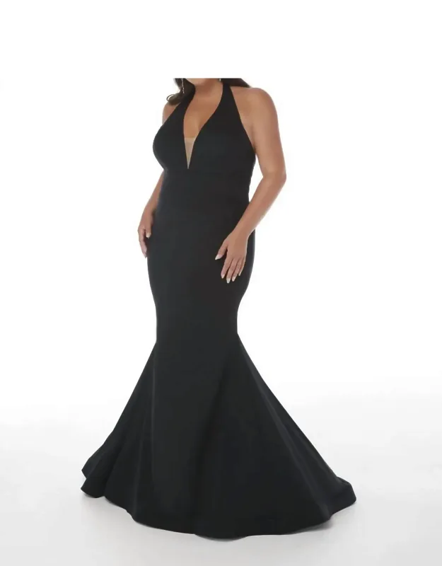 Halter Neckline Prom Dress