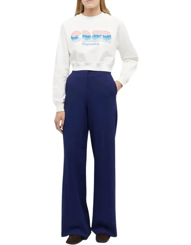 Clouds Cropped Sweater