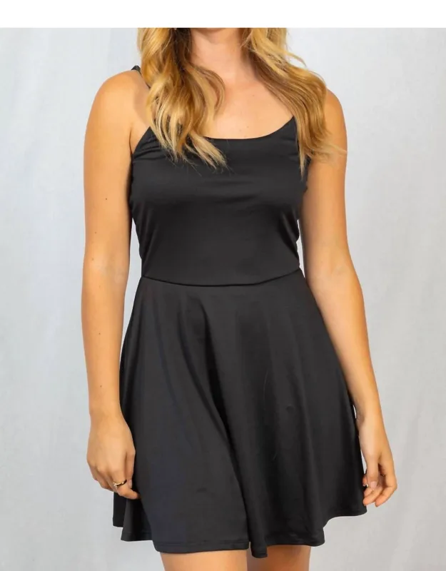Spaghetti Strap Dress With Shorts