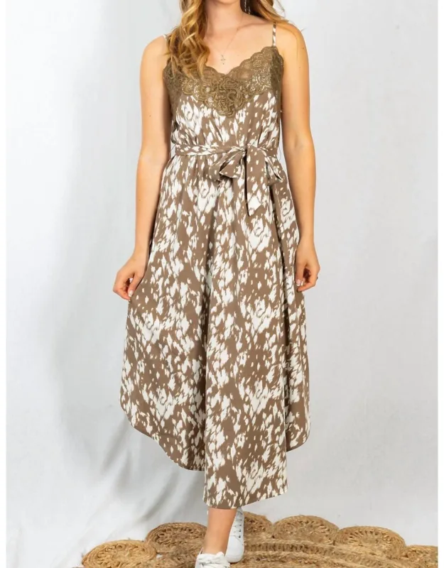 Sleeveless Tie Dye Woven Dress