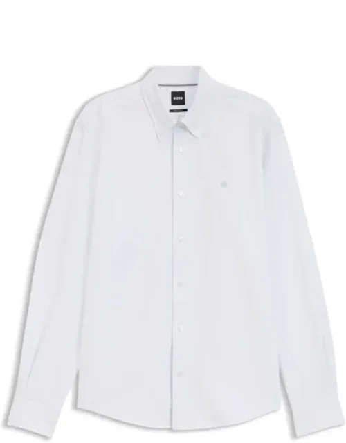 Regular-fit Button-down Shirt In Striped Oxford Cotton