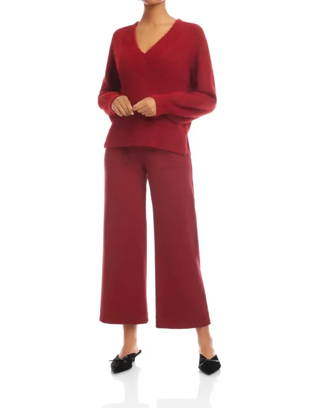 Heather V Neck Sweater