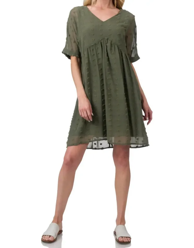 Dot Babydoll Mini Dress