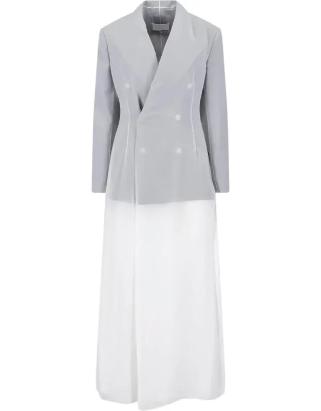 Tailored Two-tone Maxi Dress