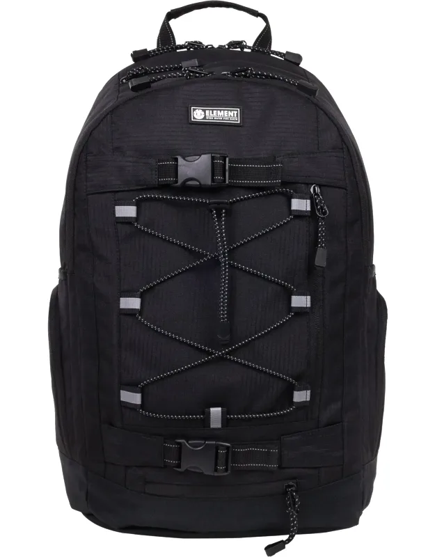 Ripstop Backpack - Durable Outdoor And School Bag With Skate Straps And Multiple Compartments