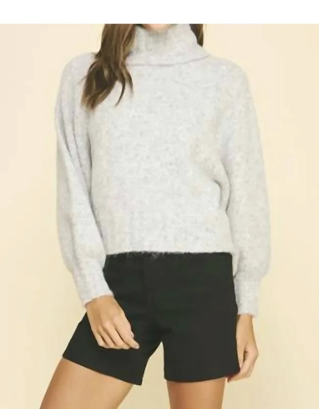 Turtleneck Knit Sweater