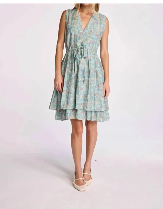 Mini Dress In Vintage Floral
