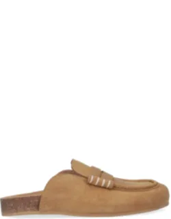 Suede Slip-on Mules