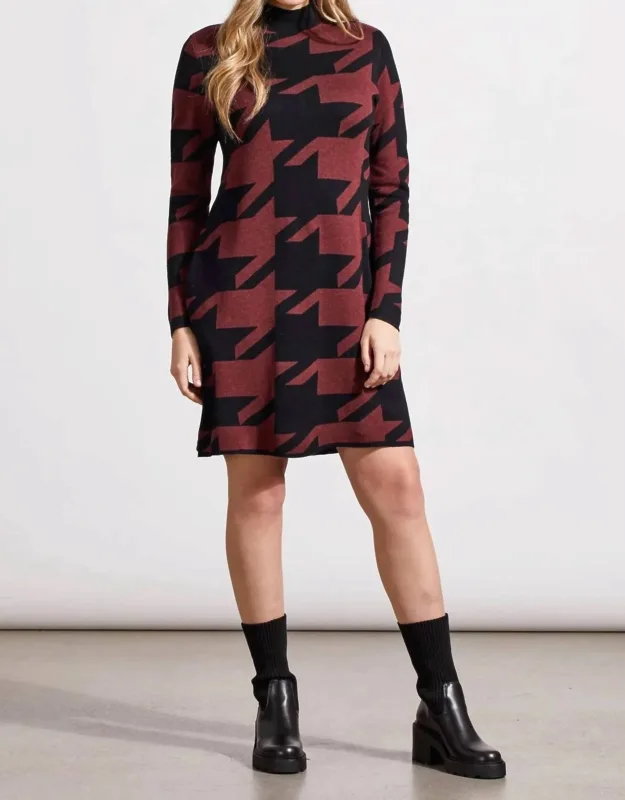 Funnel Neck Sweater Dress