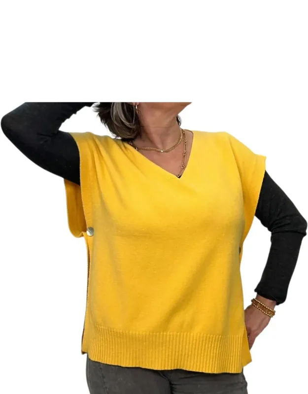 Sleeveless Throw Over Sweater Top