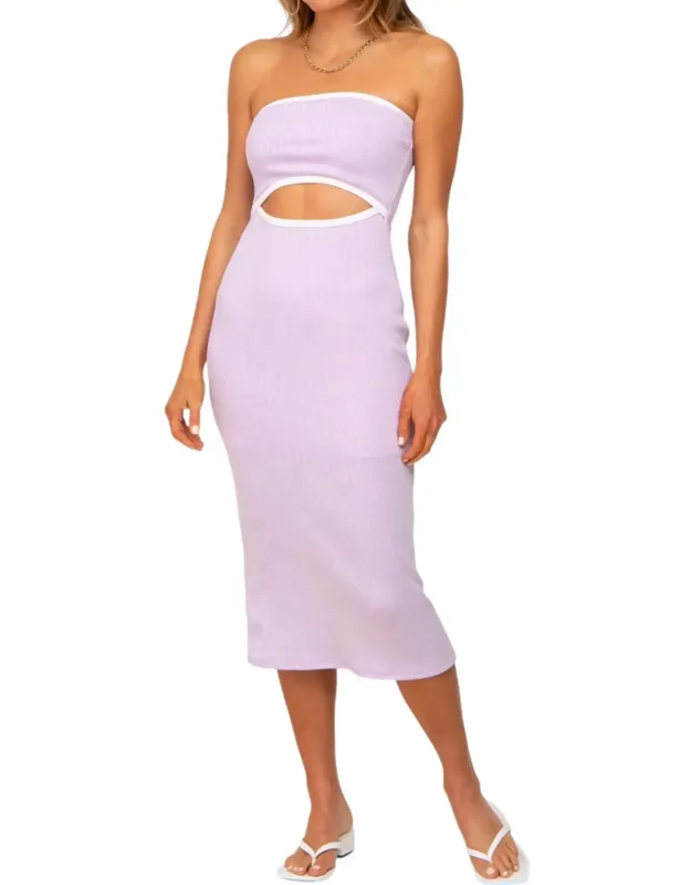 Contrast Binding Tube Mini Dress