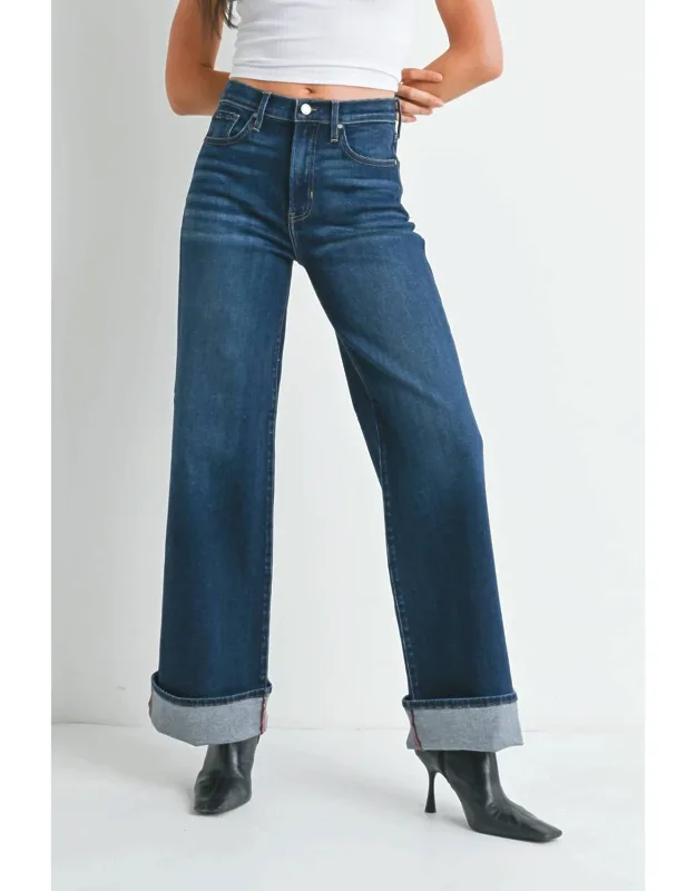 Cuffed Palazzo Pants