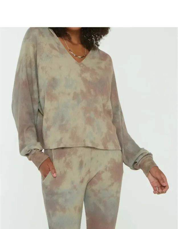 Wilderness Tie Dye Thermal Hoodie