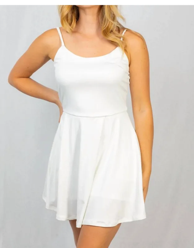 Spaghetti Strap Dress With Shorts