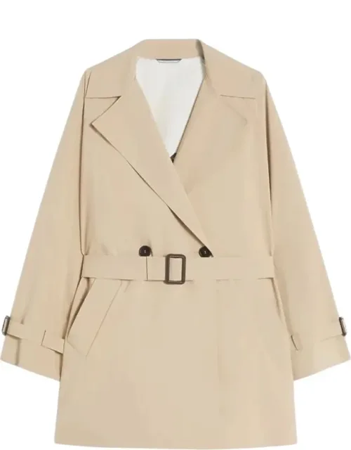 Technical Canvas Trench Coat