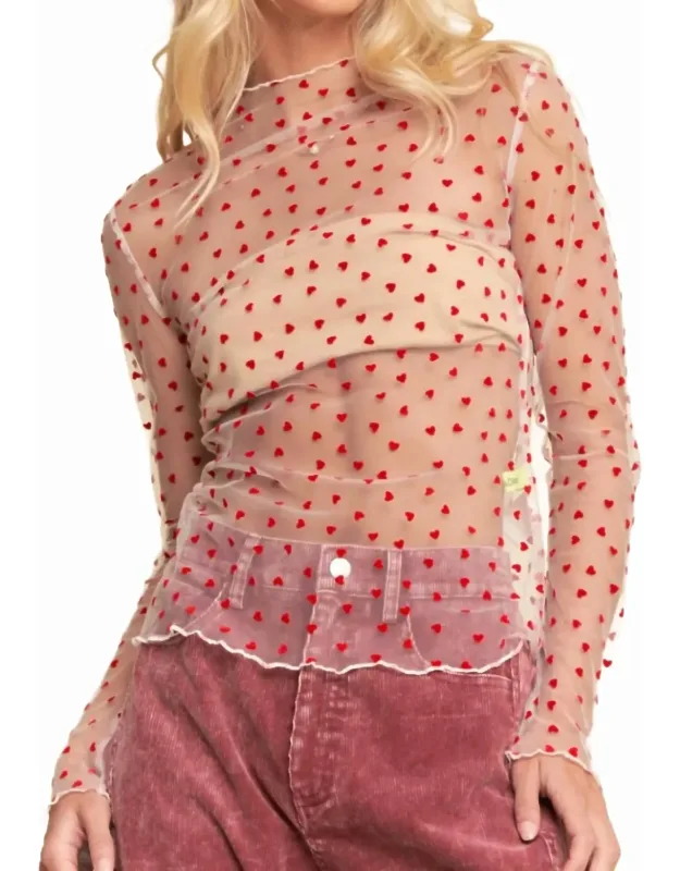 Hearts Mesh Tee