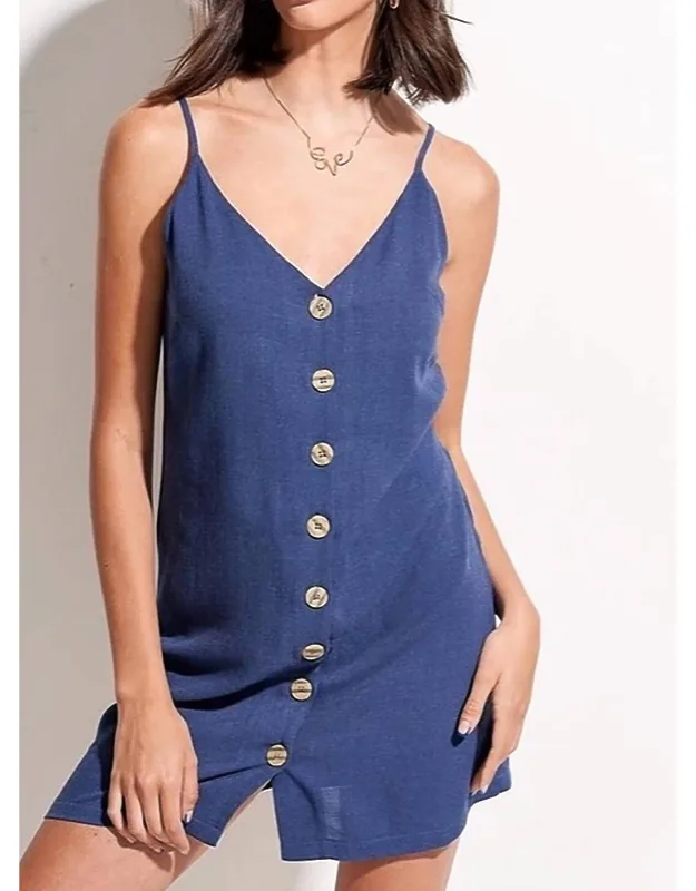 Button Down Mini Dress