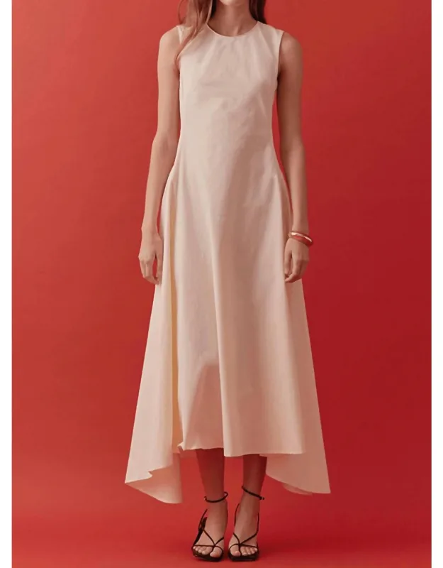 Daphne Dress - A-line Midi With Button Closure
