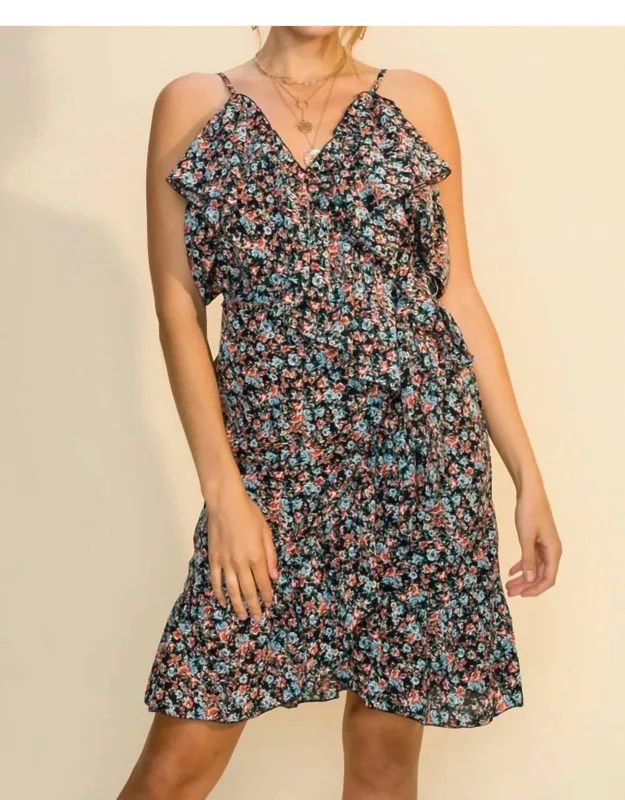 Wrap Dress In Floral Print