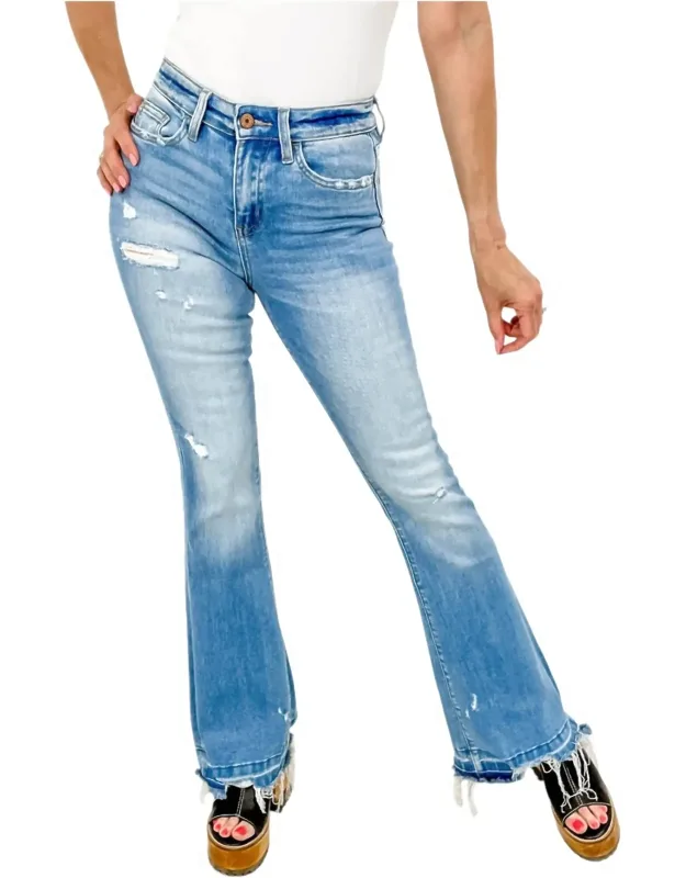 Distressed Flare Jeans
