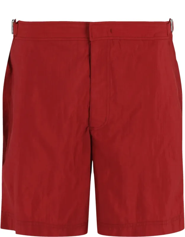 Incotex Mare Swim Trunks With Adjustable Side Buckles And Water Resistant Carrying Case