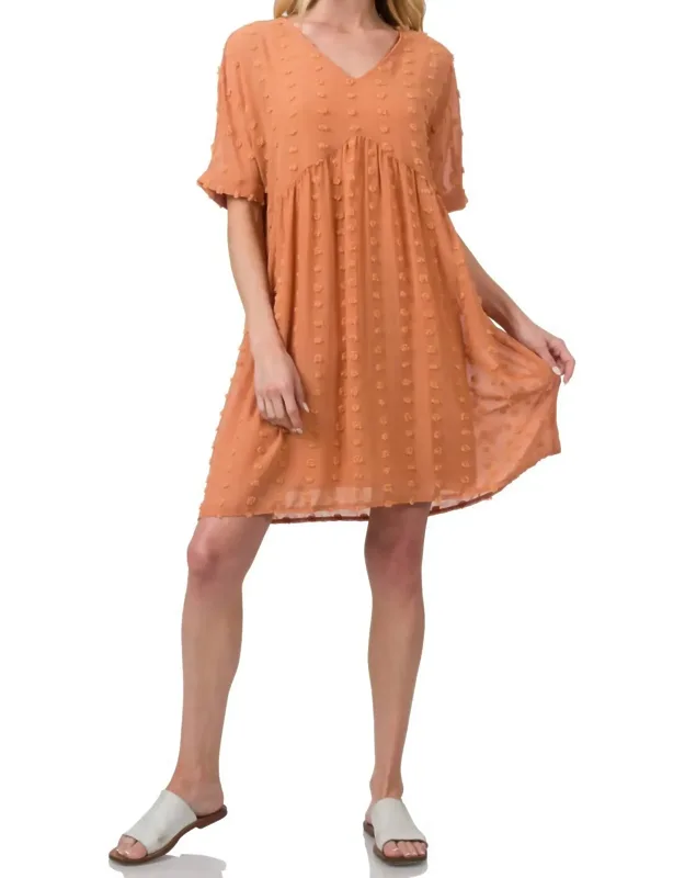 Dot Babydoll Mini Dress