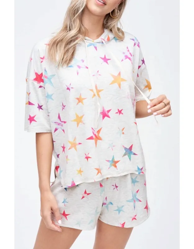 Tie Dye Stars Hoodie