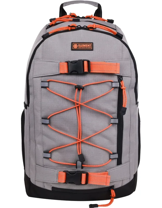Ripstop Backpack - Durable Outdoor And School Bag With Skate Straps And Multiple Compartments