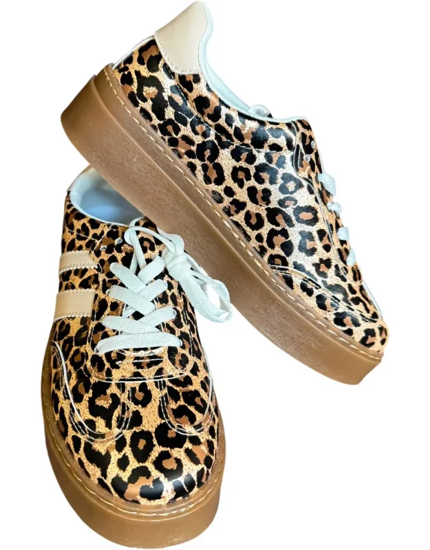 Leopard Platform Sneakers