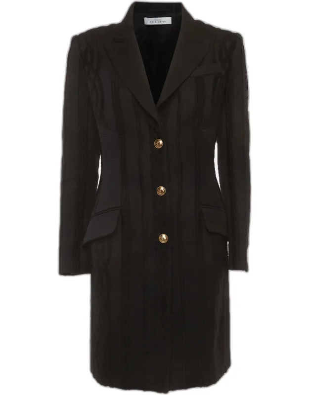 Jacquard Mid-length Coat