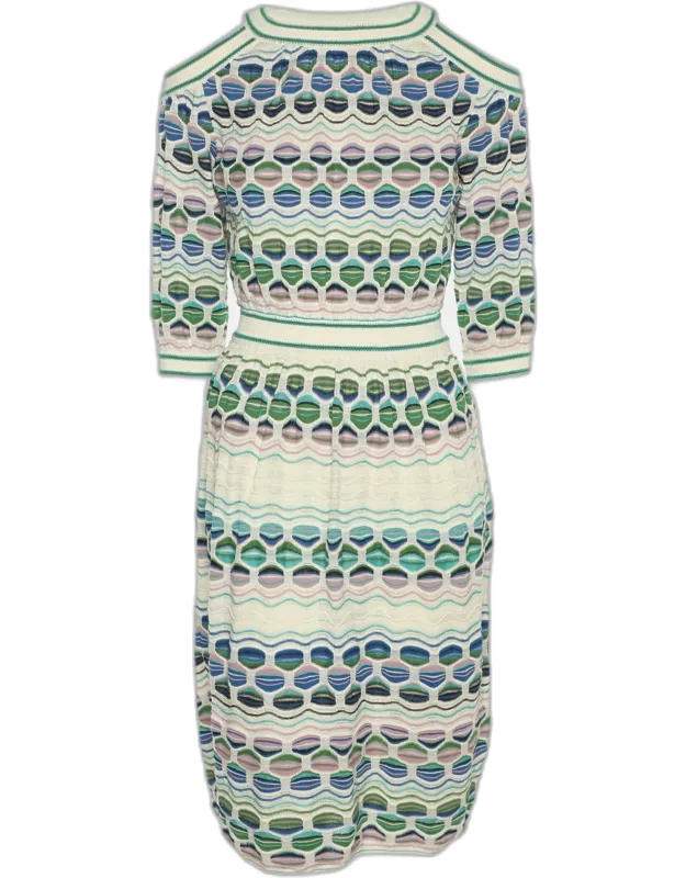 Knit Cut Out Shoulder Dress