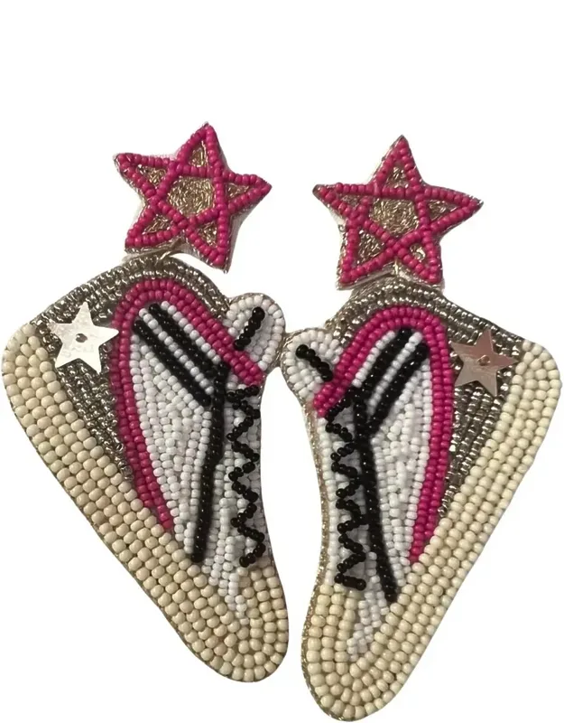 Gg Beaded Sneaker Earrings
