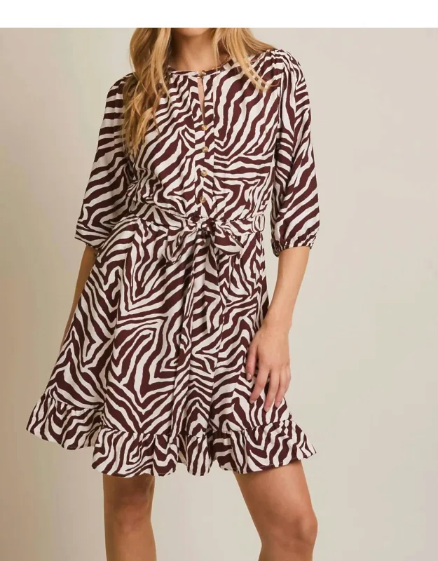 Tie Waist Mini Dress