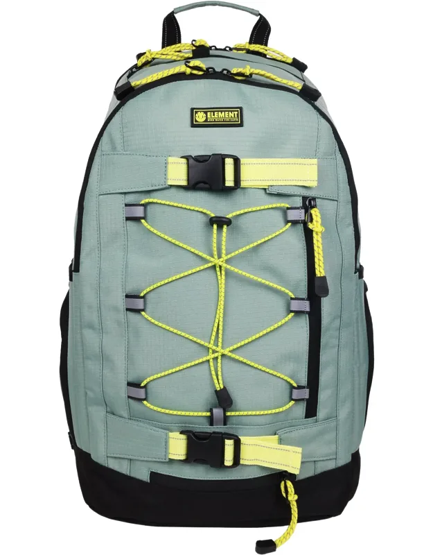 Ripstop Backpack - Durable Outdoor And School Bag With Skate Straps And Multiple Compartments
