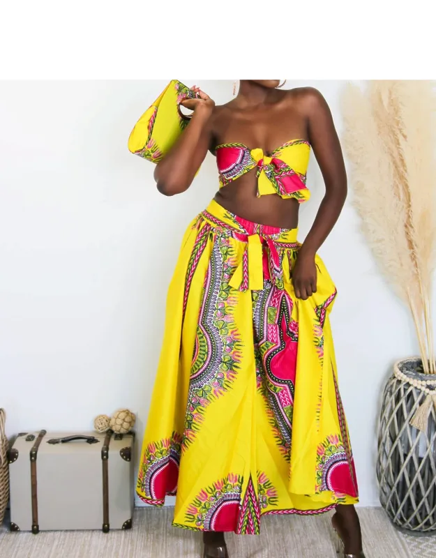 African Skirt Set