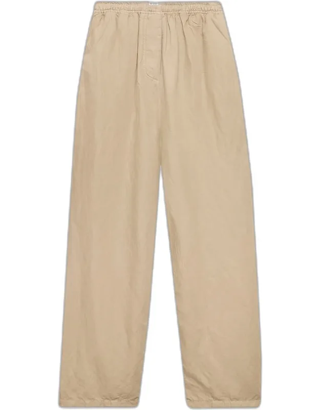 Drawstring Cotton-linen Trousers