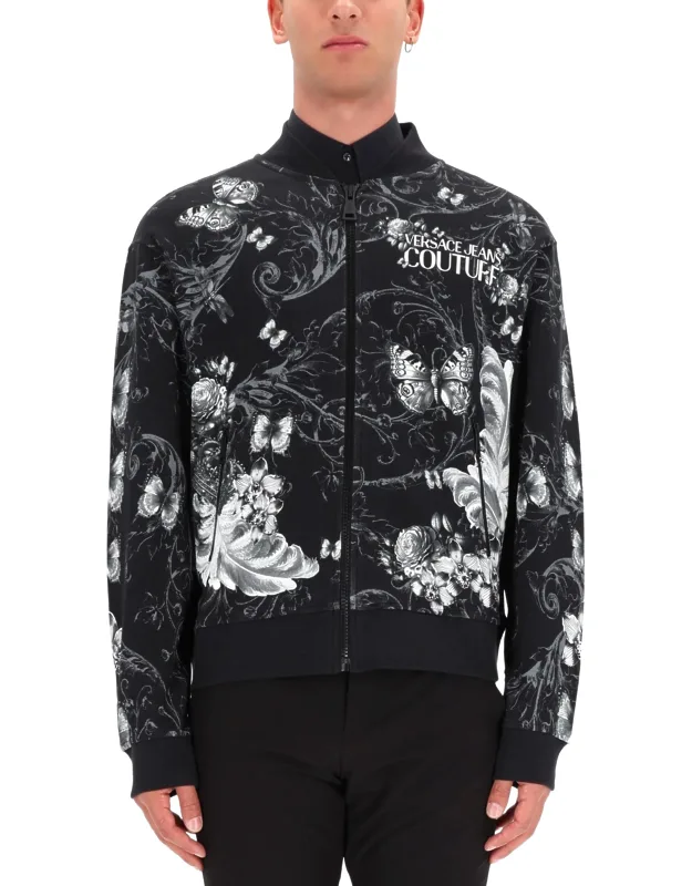 Cotton Fleece Bomber Jacket