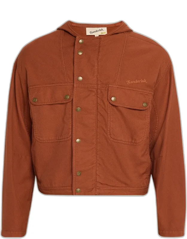 Cotton Hooded Utility Jacket