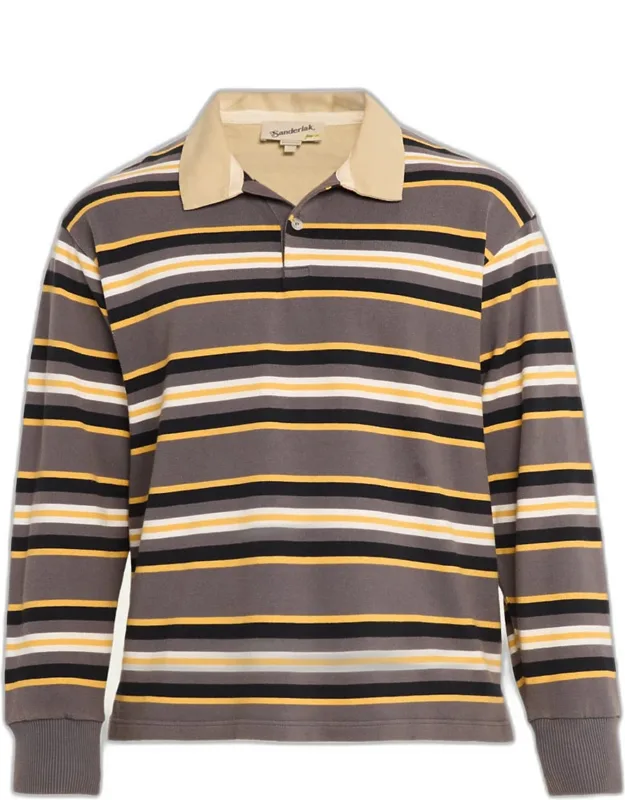 Rugby Striped Polo Shirt