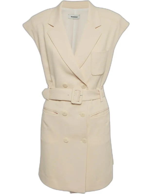Belted Sleeveless Short Dress