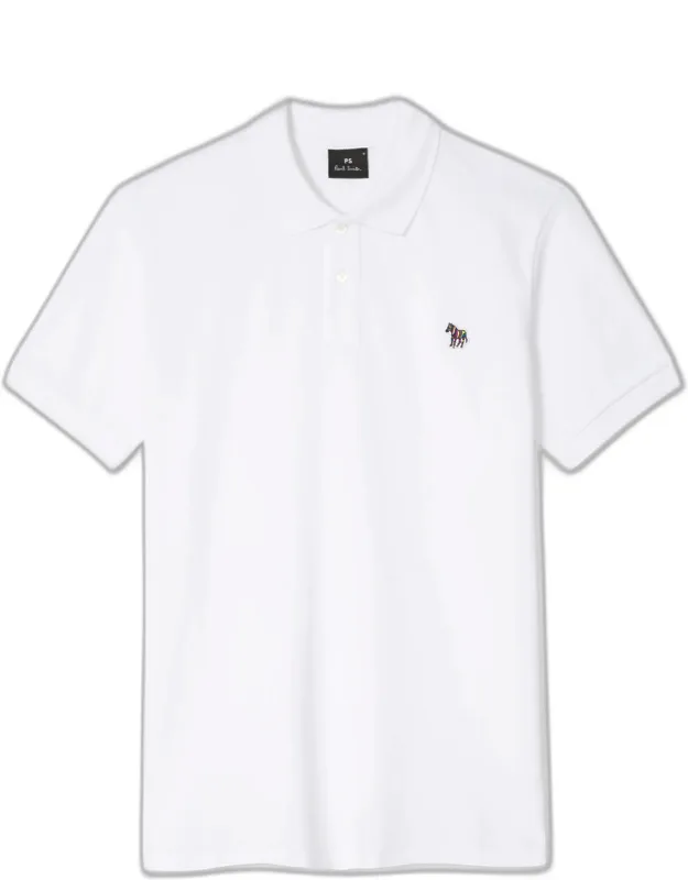 Cotton-piqué Zebra Logo Polo Shirt