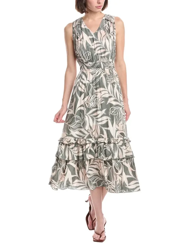 Printed Midi Dress