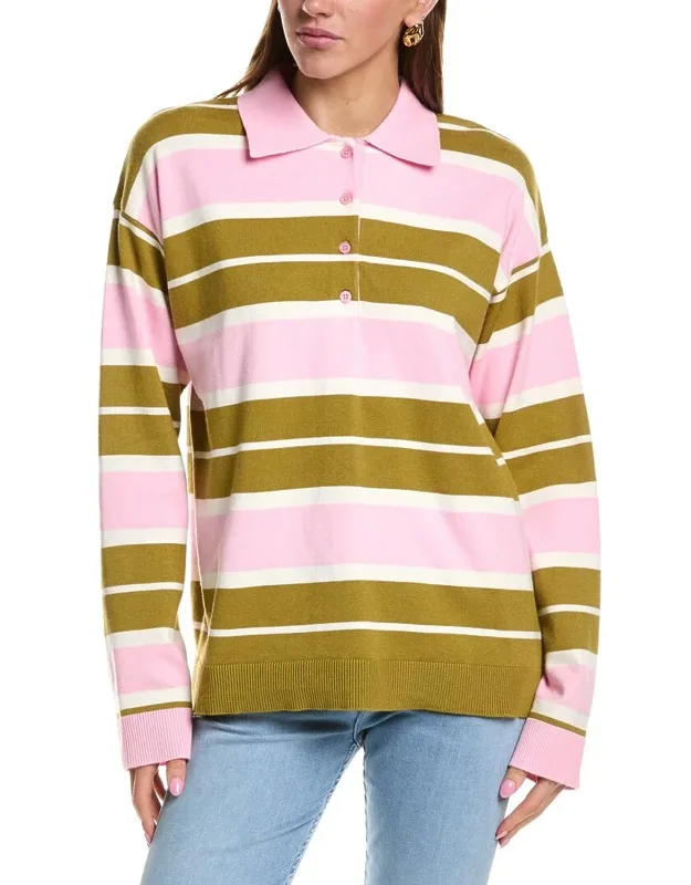 Striped Polo Knit Shirt