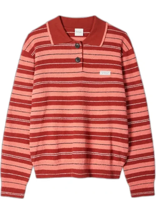 Bouclé Stripe Rugby Jumper