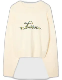 Embroidered Knitted Sweater