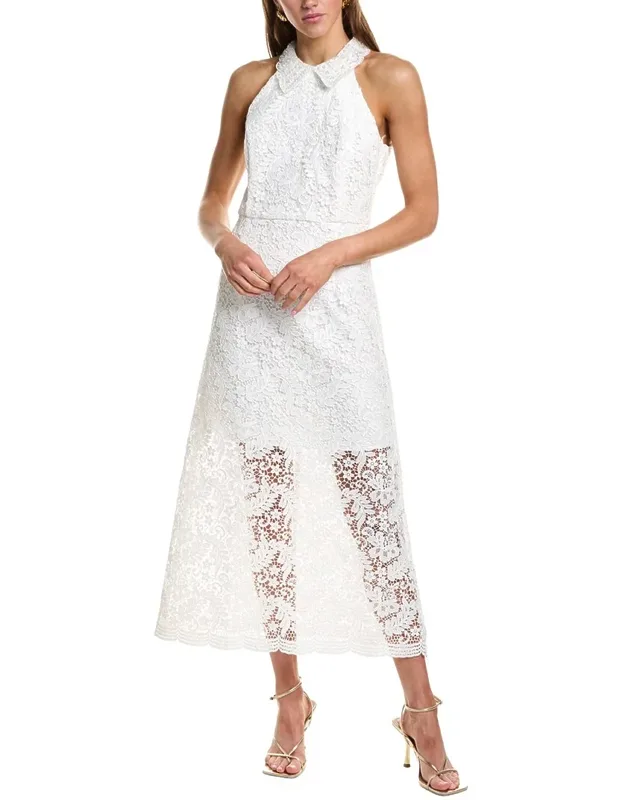 Lace Halter Maxi Dress