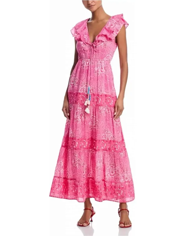Cotton Blend Tie Dress