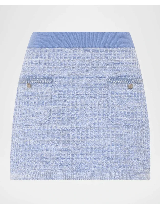 Waffle-knit Mini Skirt