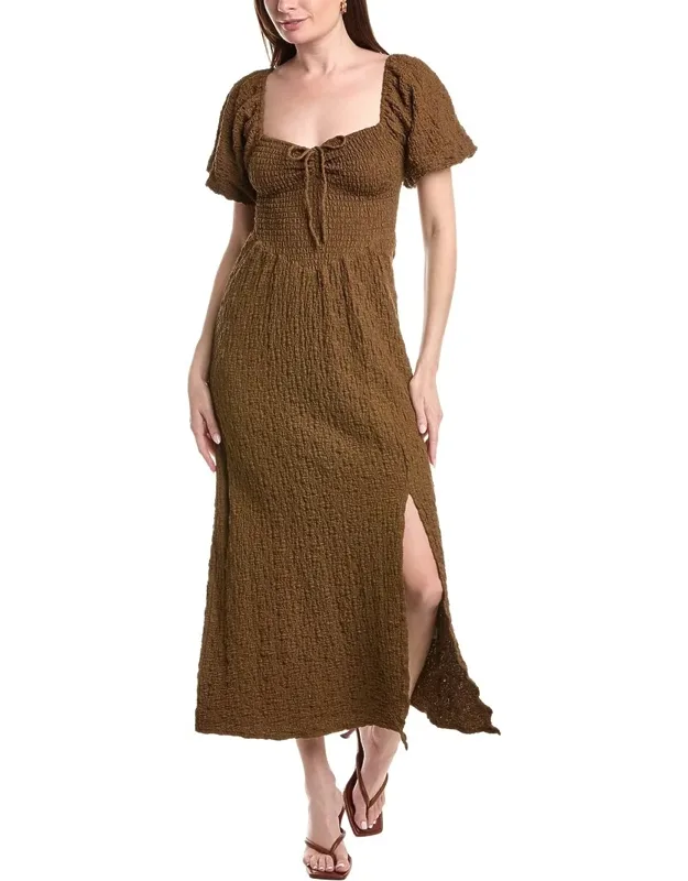 Textured Midi Dress