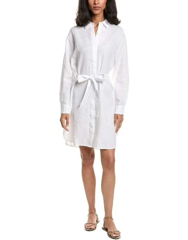 Linen Mini Shirt Dress